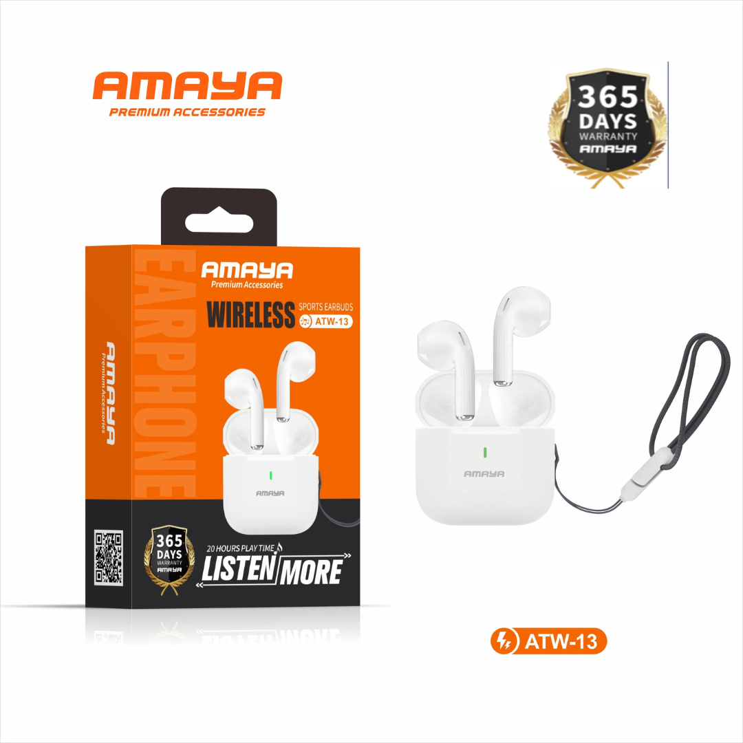 Amaya ATW-13 True Wireless Earbuds: Immersive Sound, All-Day Comfort