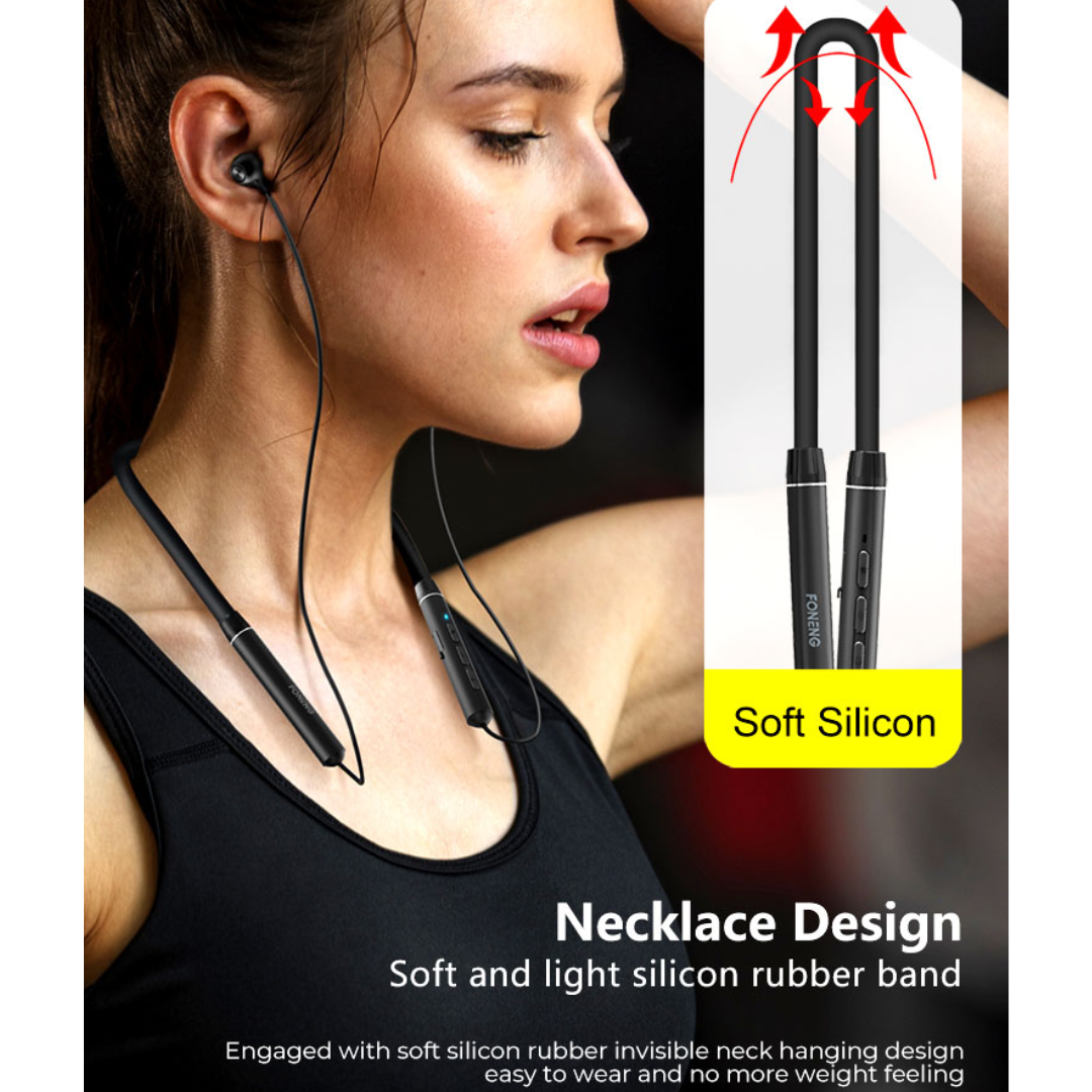 FONENG BL31 Silicone Neckband Bluetooth Headset