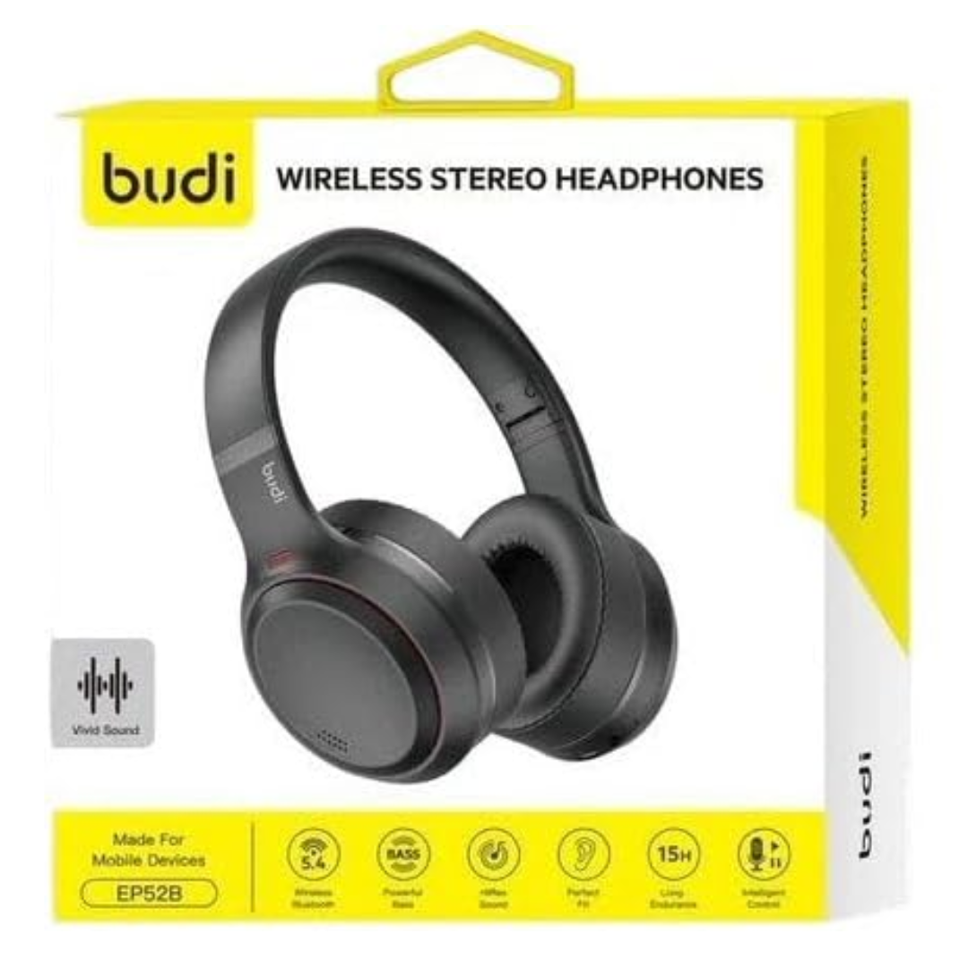 BUDI Wireless Stereo Headphones Foldable EP52B