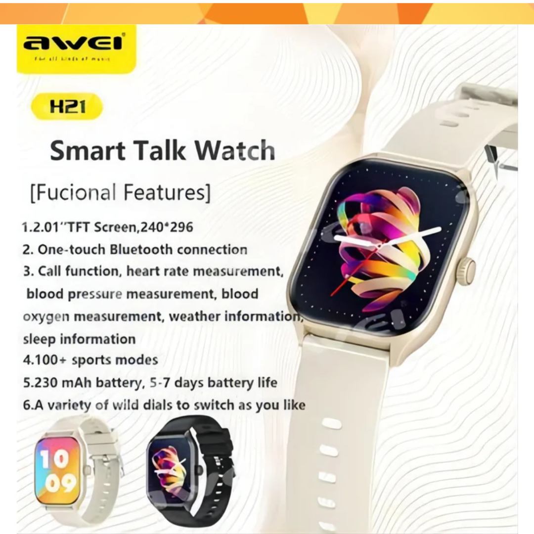 AWEI H21 SMARTWATCH – BIG SCREEN , SMART FEATURE, AFFORDABLE PRIC