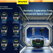 Awei T52ANC Noise Cancelling Bluetooth Earbuds