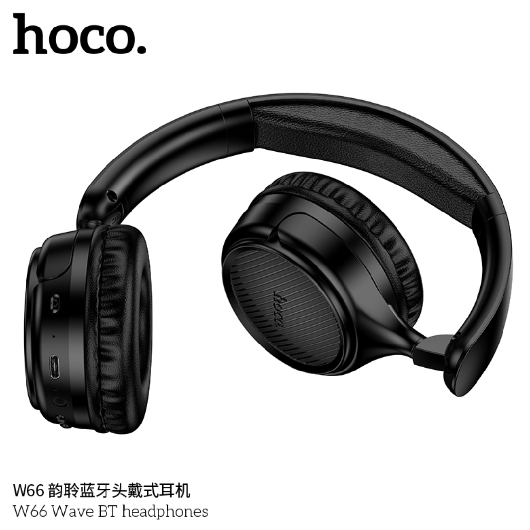 HOCO W66 Wireless Bluetooth Headphones Foldable Over Ear Headset With Mic HiFi Sport Earphone