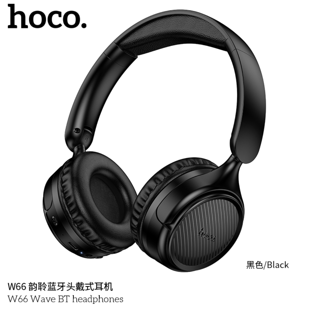 HOCO W66 Wireless Bluetooth Headphones Foldable Over Ear Headset With Mic HiFi Sport Earphone