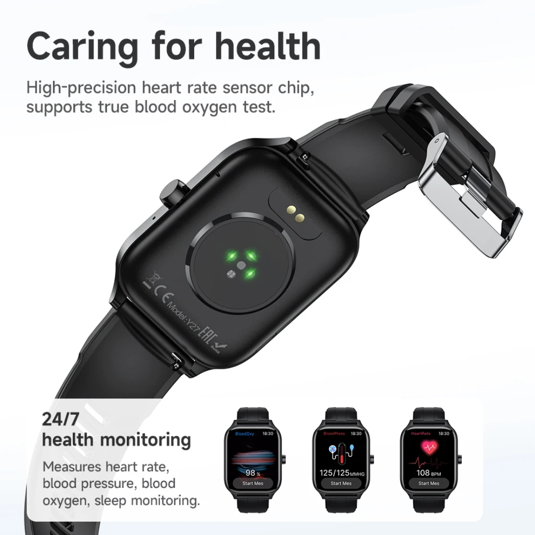 HOCO Y27 Smartwatch – Style, Health & Smart Living