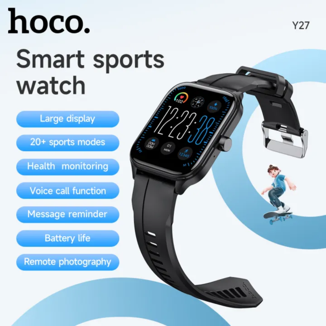 HOCO Y27 Smartwatch – Style, Health & Smart Living