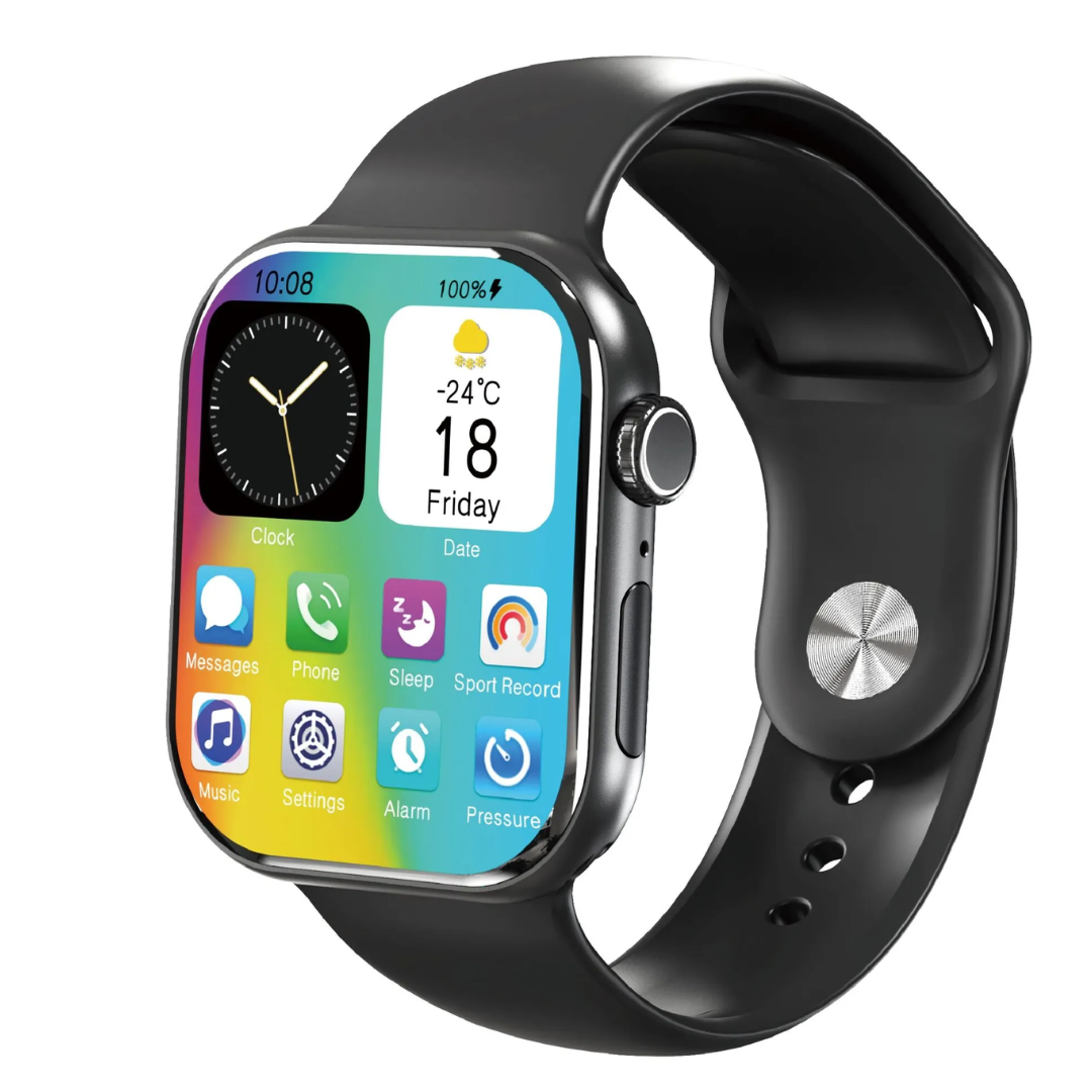 Moxom MX-WH17 Smartwatch – 2.04" HD AMOLED, Wireless Charging